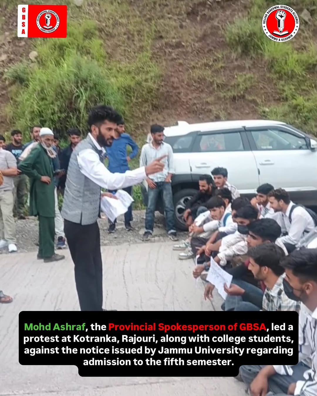 Protest at Kotranka, Rajouri