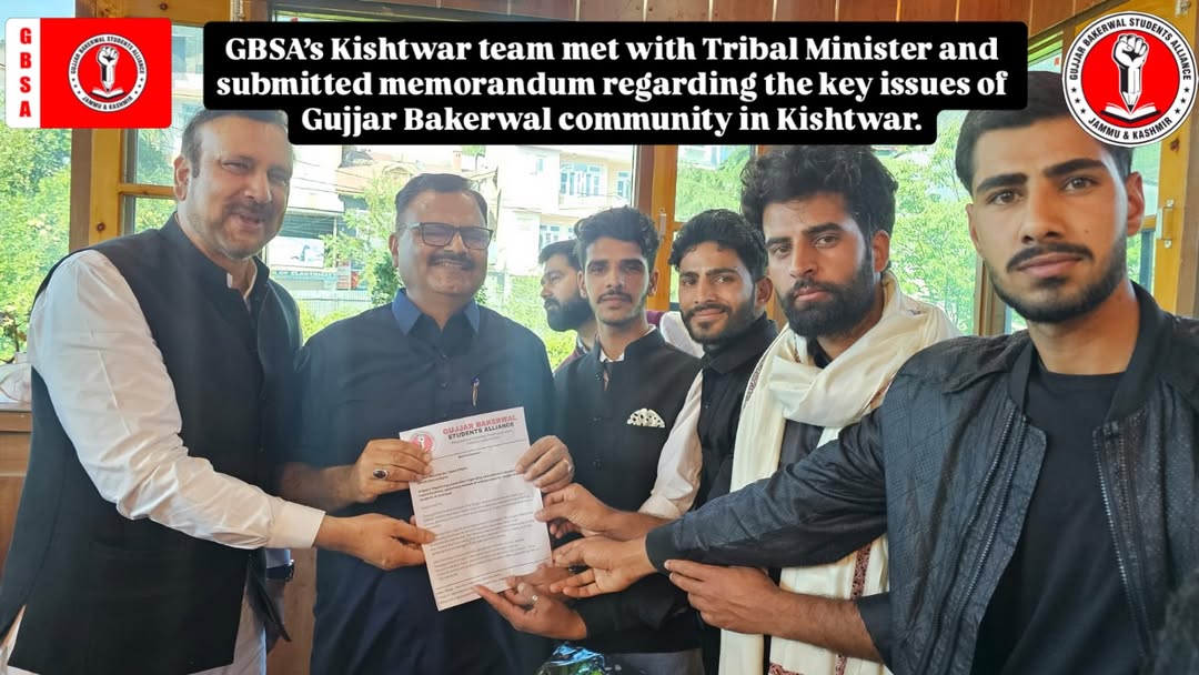 GBSA Kishtwar met hon'ble minister for tribal affairs.